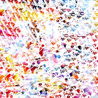 Geometrik yüksek çözünürlüklü beyaz tuval üzerinde izole boho deseni