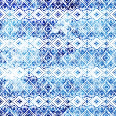 Geometrik yüksek çözünürlüklü beyaz tuval üzerinde izole boho deseni