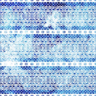 Geometrik yüksek çözünürlüklü beyaz tuval üzerinde izole boho deseni