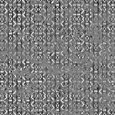 Geometrik yüksek çözünürlüklü beyaz tuval üzerinde izole boho deseni