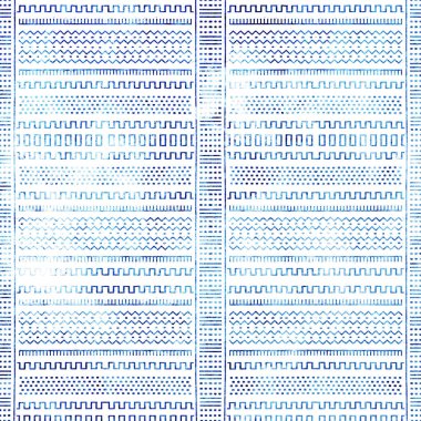 Geometrik yüksek çözünürlüklü beyaz tuval üzerinde izole boho deseni