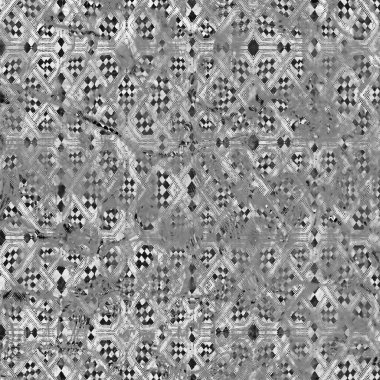 Geometrik yüksek çözünürlüklü beyaz tuval üzerinde izole boho deseni