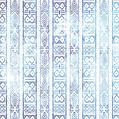 Geometrik yüksek çözünürlüklü beyaz tuval üzerinde izole boho deseni