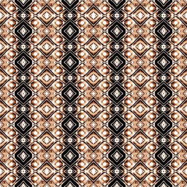 Geometrik yüksek çözünürlüklü beyaz tuval üzerinde izole boho deseni