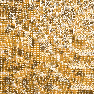 Geometrik yüksek çözünürlüklü beyaz tuval üzerinde izole boho deseni