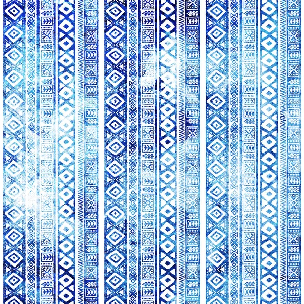 Géométrique Haute Définition Répéter Motif Boho Isolé Sur Toile Blanche — Photo