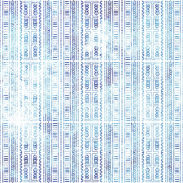 白色帆布上孤立的几何高清晰度重复布荷图案 — 图库照片