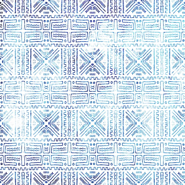 Γεωμετρικό Μοτίβο Υψηλής Ευκρίνειας Επαναλαμβανόμενο Boho Απομονωμένο Λευκό Καμβά — Φωτογραφία Αρχείου