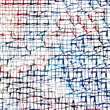 Geometrik yüksek çözünürlüklü beyaz tuval üzerinde izole boho deseni