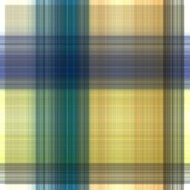 Çekler ve tartan örülmüş dokuyla modern klasik deseni tekrarlar