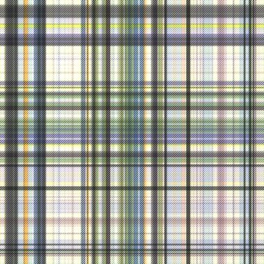 Çekler ve tartan örülmüş dokuyla modern klasik deseni tekrarlar