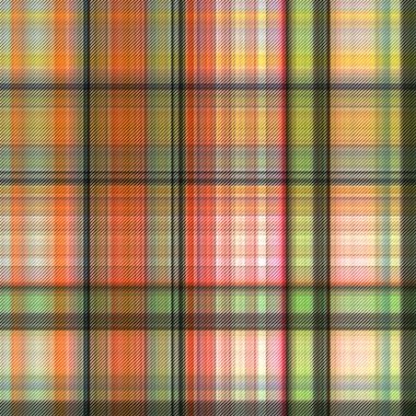 Çekler ve tartan örülmüş dokuyla modern klasik deseni tekrarlar