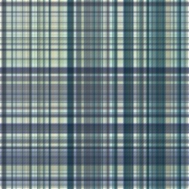Çekler ve tartan örülmüş dokuyla modern klasik deseni tekrarlar