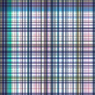 Çekler ve tartan örülmüş dokuyla modern klasik deseni tekrarlar