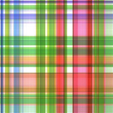 Çekler ve tartan örülmüş dokuyla modern klasik deseni tekrarlar