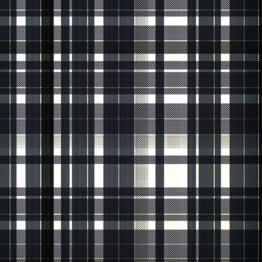 Çekler ve tartan örülmüş dokuyla modern klasik deseni tekrarlar