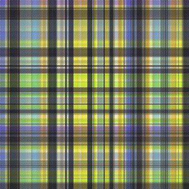Çekler ve tartan örülmüş dokuyla modern klasik deseni tekrarlar
