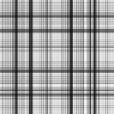 Çekler ve tartan örülmüş dokuyla modern klasik deseni tekrarlar