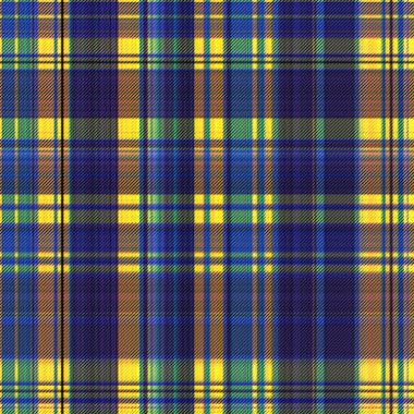 Çekler ve tartan örülmüş dokuyla modern klasik deseni tekrarlar