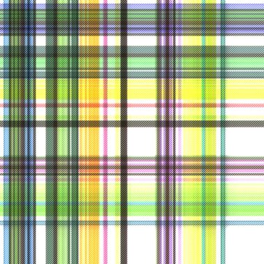 Çekler ve tartan örülmüş dokuyla modern klasik deseni tekrarlar