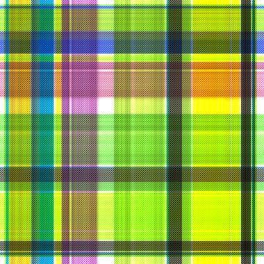 Çekler ve tartan örülmüş dokuyla modern klasik deseni tekrarlar