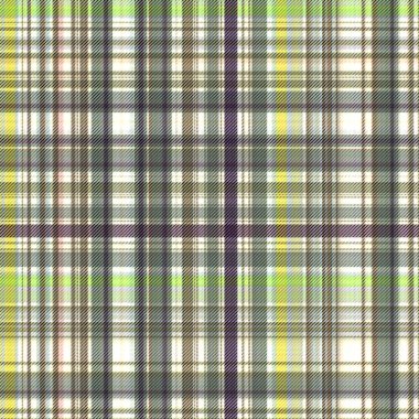 Çekler ve tartan örülmüş dokuyla modern klasik deseni tekrarlar