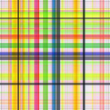 Çekler ve tartan örülmüş dokuyla modern klasik deseni tekrarlar