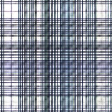 Çekler ve tartan örülmüş dokuyla modern klasik deseni tekrarlar