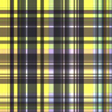 Çekler ve tartan örülmüş dokuyla modern klasik deseni tekrarlar