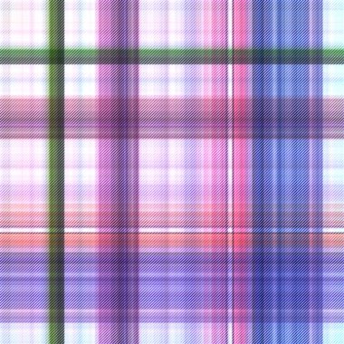 Çekler ve tartan örülmüş dokuyla modern klasik deseni tekrarlar