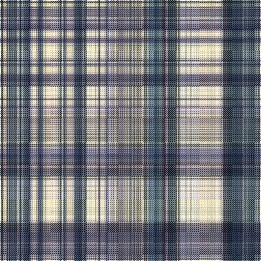 Çekler ve tartan örülmüş dokuyla modern klasik deseni tekrarlar