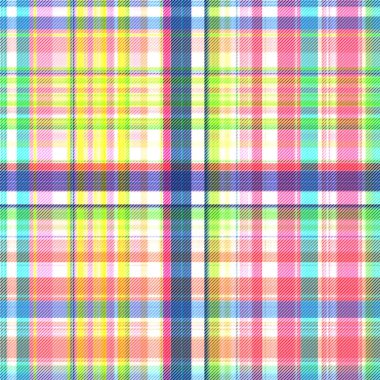 Çekler ve tartan örülmüş dokuyla modern klasik deseni tekrarlar