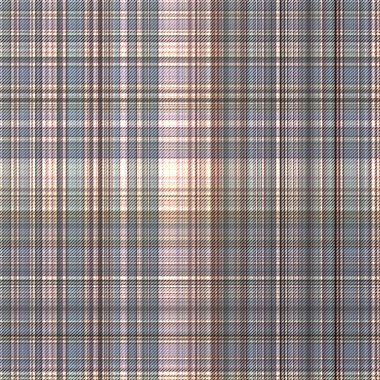 Çekler ve tartan örülmüş dokuyla modern klasik deseni tekrarlar