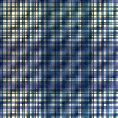 Çekler ve tartan örülmüş dokuyla modern klasik deseni tekrarlar