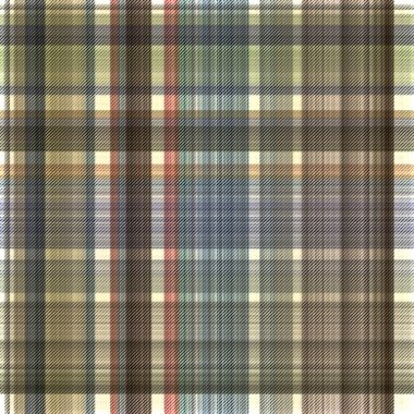 Çekler ve tartan örülmüş dokuyla modern klasik deseni tekrarlar