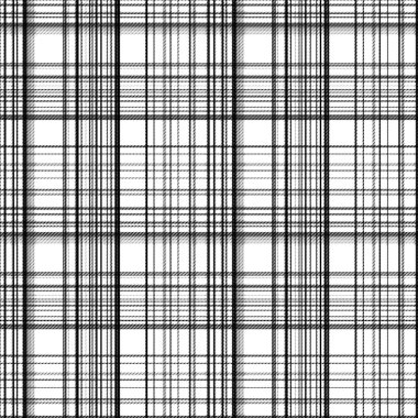 Çekler ve tartan örülmüş dokuyla modern klasik deseni tekrarlar