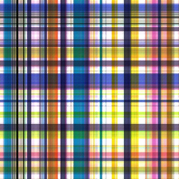 Çekler Tartan Örülmüş Dokuyla Modern Klasik Deseni Tekrarlar — Stok fotoğraf