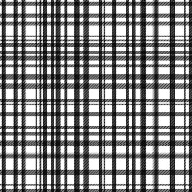 Çekler ve tartan örülmüş dokuyla modern klasik deseni tekrarlar