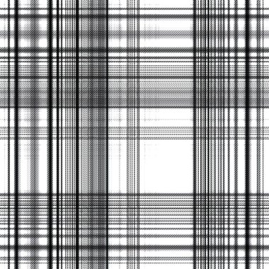 Çekler ve tartan örülmüş dokuyla modern klasik deseni tekrarlar