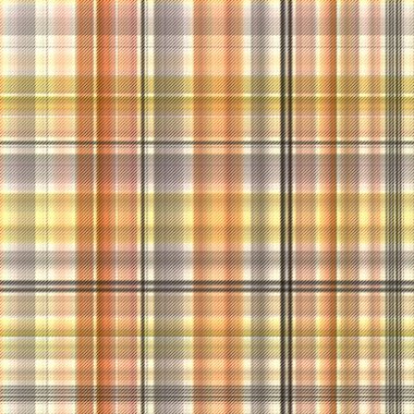 Çekler ve tartan örülmüş dokuyla modern klasik deseni tekrarlar