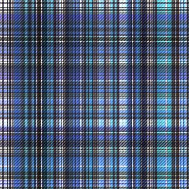 Çekler ve tartan örülmüş dokuyla modern klasik deseni tekrarlar