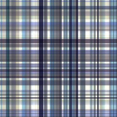 Çekler ve tartan örülmüş dokuyla modern klasik deseni tekrarlar