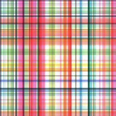 Çekler ve tartan örülmüş dokuyla modern klasik deseni tekrarlar