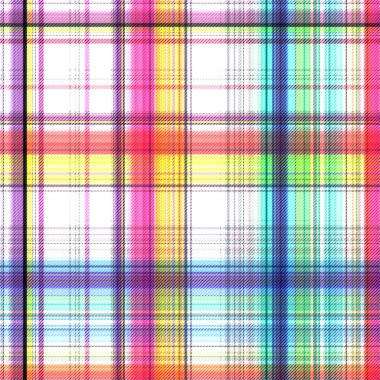 Çekler ve tartan örülmüş dokuyla modern klasik deseni tekrarlar