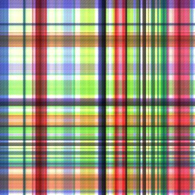 Çekler ve tartan örülmüş dokuyla modern klasik deseni tekrarlar