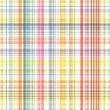 Çekler ve tartan örülmüş dokuyla modern klasik deseni tekrarlar