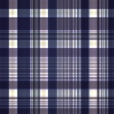 Çekler ve tartan örülmüş dokuyla modern klasik deseni tekrarlar