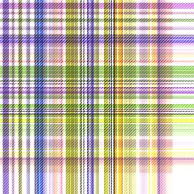 Çekler ve tartan örülmüş dokuyla modern klasik deseni tekrarlar