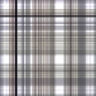 Çekler ve tartan örülmüş dokuyla modern klasik deseni tekrarlar