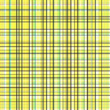 Çekler ve tartan örülmüş dokuyla modern klasik deseni tekrarlar